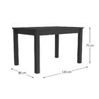 Mesa De Jantar Madeira Maciça/mdp 120cm Lívia Multimóveis Cr5