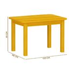 Mesa De Jantar Madeira Maciça Para 4 Lugares Safira Cerejeira