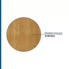 Mesa De Jantar Madeira Maciça Piazza  Amêndoa