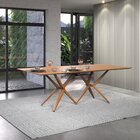 Mesa De Jantar Madeira Maciça Retangular 1,80m Eva Castanho