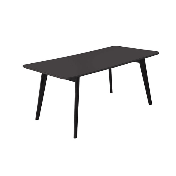 Mesa De Jantar Madeira Maciça Slim Tampo De Vidro Móveis Mix