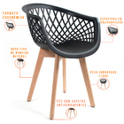 Mesa De Jantar Maldiva 180 Cm F01 Com 04 Cadeiras Ayla E 02 C