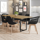 Mesa De Jantar Maldiva 180 Cm Nature F01 Com 04 Cadeiras Ayla