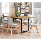 Mesa De Jantar Maldiva Industrial Nature F01 Com 06 Cadeiras