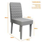 Mesa De Jantar Marina 100x100 Com 4 Cadeiras Berlim - Pr Móve