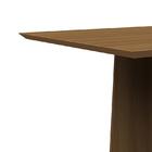 Mesa De Jantar Marina Com Tampo Madeirado 100x100 - Pr Móveis