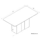 Mesa De Jantar Mdf Clara Off White Com Carvalho Nobre