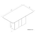 Mesa De Jantar Mdf Clara Off White Com Carvalho Nobre