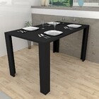 Mesa De Jantar Mdp 136cm Liv 3600 Preto - Appunto