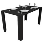 Mesa De Jantar Mdp 136cm Liv 3600 Preto - Appunto