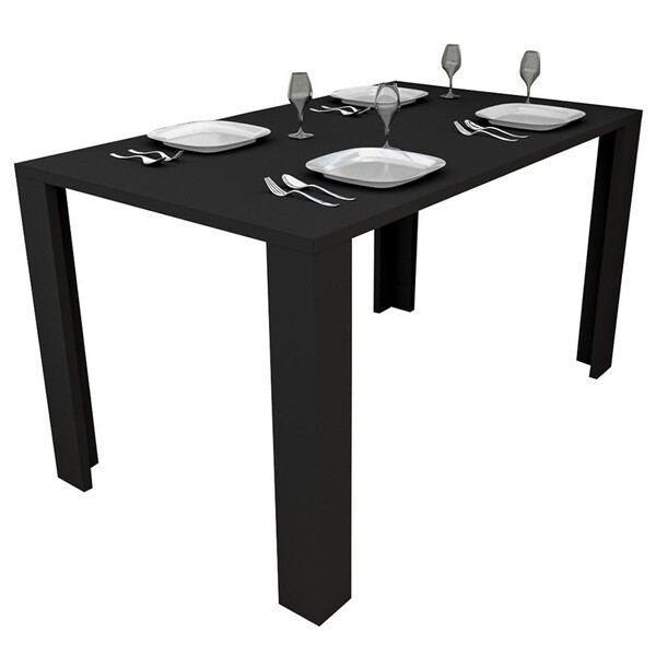 Mesa De Jantar Mdp 136cm Liv 3600 Preto - Appunto