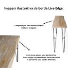 Mesa De Jantar Mercer Live Edge Renar Retangular 160 Cm X 90