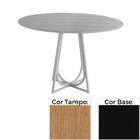 Mesa De Jantar Mh-5299 Herval Redonda 70 Cm Madeira Jequitibá