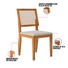 Mesa De Jantar Mia Preto E Mel 160x90 Cm Com 06 Cadeiras Hana