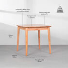 Mesa De Jantar Mia Quadrada Natural - 80x80cm Mesa De Jantar