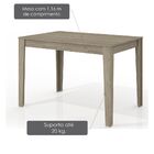 Mesa De Jantar Milão 1,16 M - Pintura Uv Alto Brilho - Cappuc