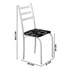 Mesa De Jantar Moby 98 Cm 4 Cadeiras Branco Shop Jm