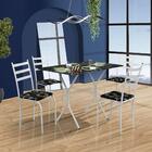 Mesa De Jantar Moby 98 Cm 4 Cadeiras Branco Shop Jm