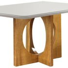 Mesa De Jantar Moderna Com Vidro - Barcelona-1,60x0,90m - Móv