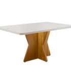 Mesa De Jantar Moderna Com Vidro - Cristal-1,20x0,90m - Móvei