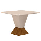 Mesa De Jantar Moderna Quadrada - Larissa-1,35x1,35m - Leifer
