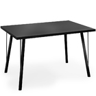 Mesa De Jantar Montreal Preto 135cm Com 06 Cadeiras Industria