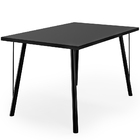 Mesa De Jantar Montreal Preto 135cm Com 06 Cadeiras Industria