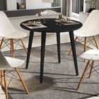 Mesa De Jantar Murano 90x90 Preto – Mérito Movelaria