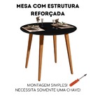 Mesa De Jantar Murano 90x90 Preto/Legno – Mérito Movelaria