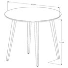 Mesa De Jantar Murano 90x90 Preto/Legno – Mérito Movelaria