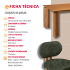 Mesa De Jantar Nala 220cm Madeira Tampo Laminado Com 8 Cadeir