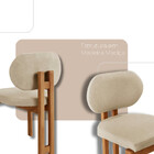 Mesa De Jantar Nala 220cm Madeira Tampo Laminado Com 8 Cadeir