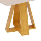 Mesa De Jantar Nápoles 4 Lugares 120x90cm Tampo Vidro E Mdf