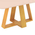 Mesa De Jantar Nápoles 6 Lugares 160x90cm Tampo Vidro E Mdf