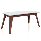 Mesa De Jantar Nápoles Com Tampo - Pinhão/branco 160x90