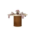 Mesa De Jantar Neiva 1,36 Com 6 Cadeiras Curvata Dj Móveis