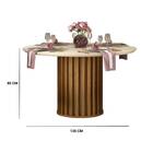 Mesa De Jantar Neiva Com Tampo Chanfrado Redondo 136x136 Carv