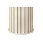 Mesa De Jantar Neiva Com Tampo Chanfrado Redondo E Vidro Pint