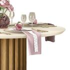 Mesa De Jantar Neiva Tampo Chanfrado Redondo 136x136 - Pr Móv