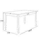 Mesa De Jantar New Rústico 160 Cm W02 Com 04 Cadeiras Ayla E