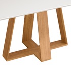 Mesa De Jantar Nikolas Com Tampo Chanfrado 160x90 Carvalho No