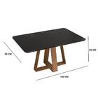 Mesa De Jantar Nikolas Com Tampo Chanfrado 160x90 Freijó Pret