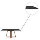 Mesa De Jantar Nikolas Com Tampo Chanfrado 160x90 Freijó Pret