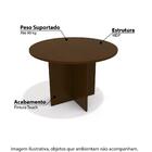 Mesa De Jantar Nira C/ 4 Cadeiras Kappesberg - Walnut/bege Ge