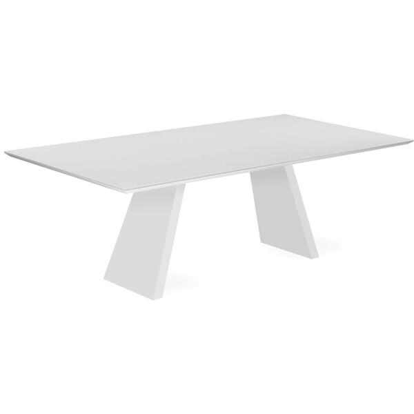 Mesa De Jantar Nirvana Flora 160 Cm Retangular Laca Branco