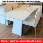 Mesa De Jantar Nirvana Flora 200 Cm Retangular Laca Off White