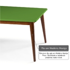Mesa De Jantar Novitá Com Tampo Verde Claro Laqueado Fosco E