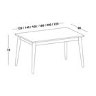 Mesa De Jantar Novita Retangular - Tamanho (120cm) - Maxi - R
