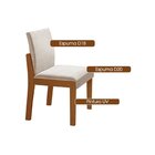 Mesa De Jantar Nuance 135x90cm 4 Cadeiras Modernas Mônaco Yes