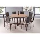 Mesa De Jantar Octagonal Veneza Iii Carvalho E Tabaco 153 Cm